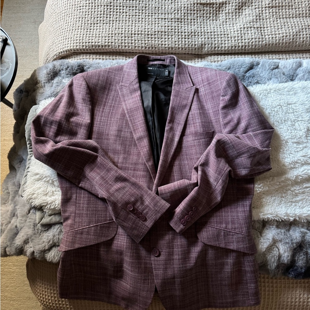ASOS Men's Plum Suit